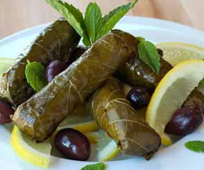 Side Of Grape Leaves